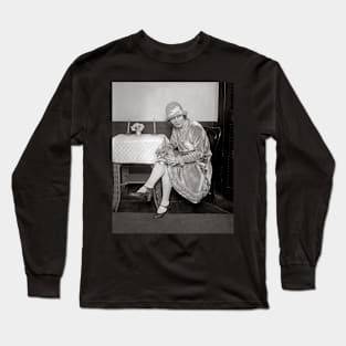 Flask Hidden in Garter, 1926. Vintage Photo Long Sleeve T-Shirt